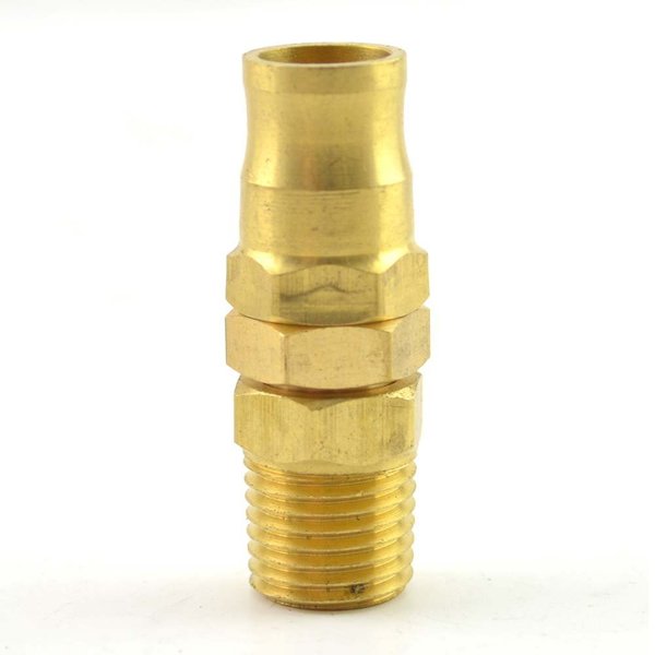 Interstate Pneumatics 1/4 Inch Reusable Swivel hose end fitting for 1/4 Inch NPT Polyurethane Recoil Hose (HR Series) HRPZ24-0